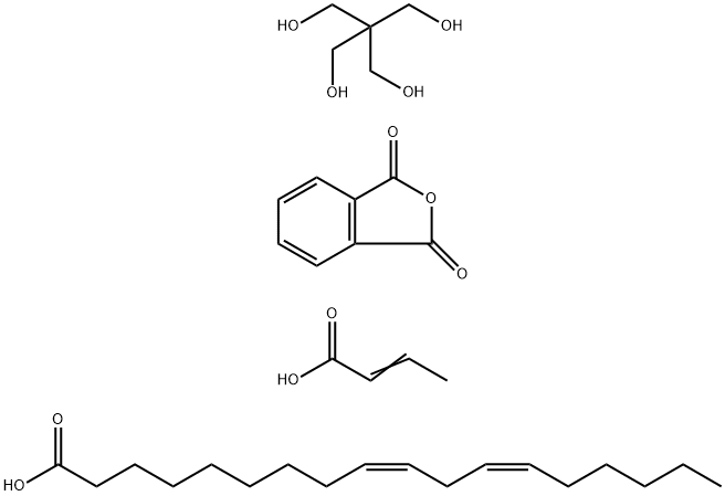 1,3-Isobenzofurandione, polymer with 2,2-bis(hydroxymethyl)-1,3-propanediol, 2-butenoate (Z,Z)-9,12-octadecadienoate 结构式