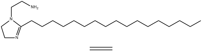 2-十七烷基-4,5-二氢-1H-咪唑-1-乙胺,与氧化聚乙烯的反应产物, 68877-12-3, 结构式