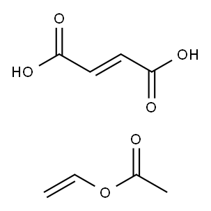 (E)-2-丁烯二酸二-C16-18-烷酯与乙酸乙烯酯的聚合物 结构式