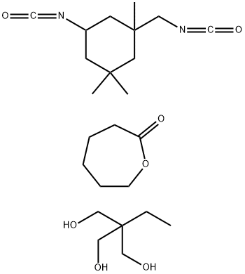 2-Oxepanone, polymer with 2-ethyl-2-(hydroxymethyl)-1,3-propanediol and 5-isocyanato-1-(isocyanatomethyl) -1,3,3-trimethylcyclohexane, isocyanate-terminated Structure