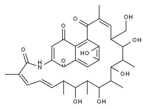8-Deoxyrifamycin W 结构式