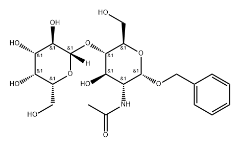 2-乙酰氨基-2-脱氧-4-O-(Β-D-吡喃半乳糖基)-Α-D-吡喃葡糖苷 结构式