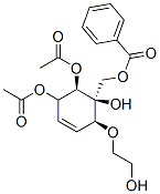 [(1S,2S,6R)-5,6-diacetyloxy-1-hydroxy-2-(2-hydroxyethoxy)-1-cyclohex-3 -enyl]methyl benzoate 结构式