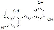 4-[(E)-2-(3,5-dihydroxyphenyl)ethenyl]-2-methoxy-benzene-1,3-diol 结构式