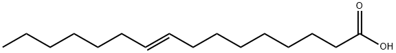 (9E)-9-十六烯酸, 10030-73-6, 结构式