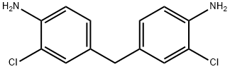4,4'-二氨基-3,3'-二氯二苯甲烷 结构式