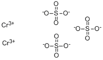 Chromic sulfate Struktur
