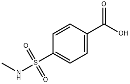4-(甲基氨基磺酰基)苯甲酸, 10252-63-8, 结构式