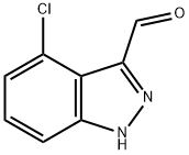 4-氯吲唑-3-羧醛 结构式