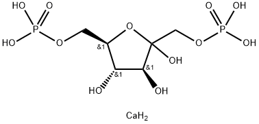 果糖-1,6-二磷酸一钙盐 结构式