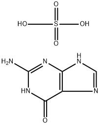 硫酸鸟嘌呤, 10333-92-3, 结构式