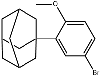 1-(5-Bromo-2-methoxy-phenyl)adamantane Structure