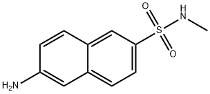 2-萘胺-6-磺酰甲胺, 104295-55-8, 结构式