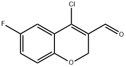 4-氯-6-氟-2H-苯并吡喃-3-甲醛 结构式