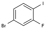 2-氟-4-溴碘苯 结构式