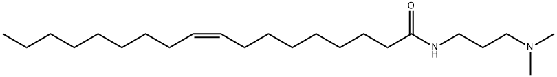 (Z)-N-[3-(ジメチルアミノ)プロピル]-9-オクタデセンアミド 化学構造式