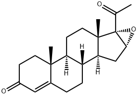 16,17-环氧黄体酮, 1097-51-4, 结构式
