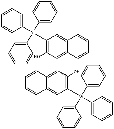 (R)-3,3'-BIS(TRIPHENYLSILYL)-1,1'-BI-2-& Struktur