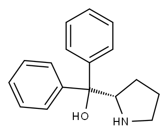 (S)-(-)-α,α-Diphenyl-2-pyrrolidinemethanol Structure