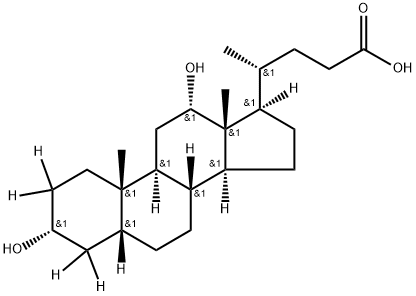 デオキシコール酸-2,2,4,4-D4 化学構造式