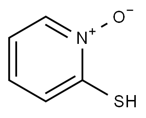 2-メルカプトピリジン N-オキシド 化学構造式