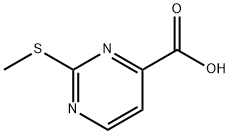 2-甲硫基-4-嘧啶甲酸, 1126-44-9, 结构式
