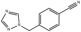 4-(1H-1,2,4-トリアゾール-1-イルメチル)ベンゾニトリル 化学構造式