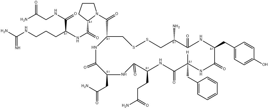醋酸精氨酸加压素, 113-79-1, 结构式