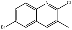 6-BROMO-2-CHLORO-3-METHYLQUINOLINE Structure