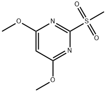 4,6-二甲氧基-2-甲磺酰基嘧啶, 113583-35-0, 结构式