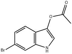 3-acetoxy-6-broMoindole Structure