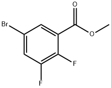 5-ブロモ-2,3-ジフルオロ安息香酸メチル 化学構造式