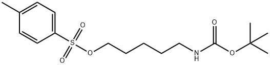 5-(T-BOC-アミノ)-1-ペンチル-P-トルエンスルホン酸 化学構造式