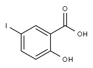 5-碘水杨酸, 119-30-2, 结构式
