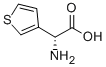 (R)-α-アミノ-3-チオフェン酢酸 化学構造式
