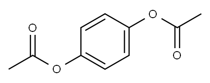 1,4-Diacetoxybenzene Structure