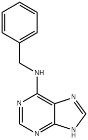 6-苄基腺嘌呤, 1214-39-7, 结构式