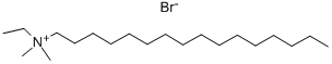 十六烷基二甲基乙基溴化铵, 124-03-8, 结构式