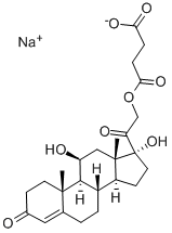 Hydrocortisone sodium succinate  Struktur