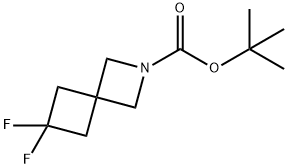 6,6-ジフルオロ-2-アザスピロ[3.3]ヘプタン-2-カルボン酸TERT-ブチルエステル 化学構造式