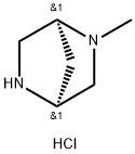 (1S,4S)-2-甲基-2,5-二氮杂双环[2.2.1]庚烷二盐酸盐 结构式