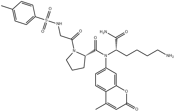 TOS-GLY-PRO-LYS-AMC, 128202-25-5, 结构式