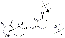 (1Α,3Β,5E,7E)-20-羟甲基-9,10-开环胆甾-1,3,-双叔丁基二甲基硅氧基-5,7,10(19)-三烯, 128387-35-9, 结构式