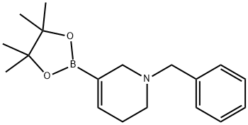 1-benzyl-1,2,5,6-tetrahydropyridin-3-ylboronic acid pinacol ester Structure