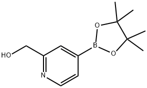 2-HYDROXYMETHYLPYRIDINE-4-BORONIC ACID PINACOL ESTER, 1314135-84-6, 结构式