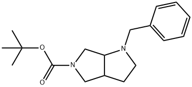 TERT-BUTYL 1-BENZYLHEXAHYDROPYRROLO[3,4-B]PYRROLE-5(1H)-CARBOXYLATE Struktur
