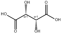 DL-酒石酸, 133-37-9, 结构式
