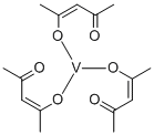 乙酰丙酮钒, 13476-99-8, 结构式