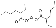 Ethylhexanoic acid zinc salt Structure
