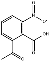 2-乙酰基-6-硝基苯甲酸 结构式